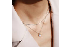  Lady Cozy - Link necklaces - Silver / Rhodium plated - 45cm